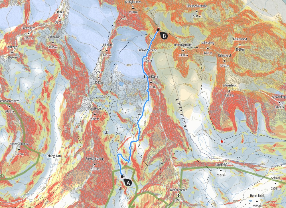 11.Berg Woche Tag 6. Luckner Hütte zur Erz Herzog Johann ütte