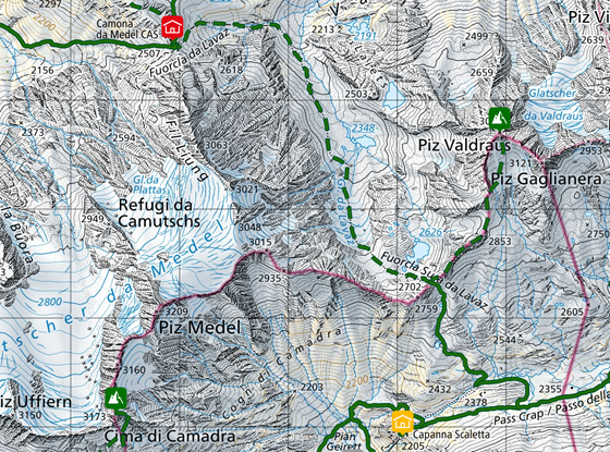 Tour von der Capanna Scaletta zur Medelser Hütte