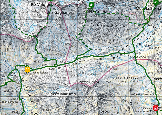 Übergang Capanna Motterascio zur Capanna Scaletta