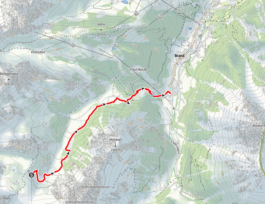 Tag 3.Abstieg nach Brand